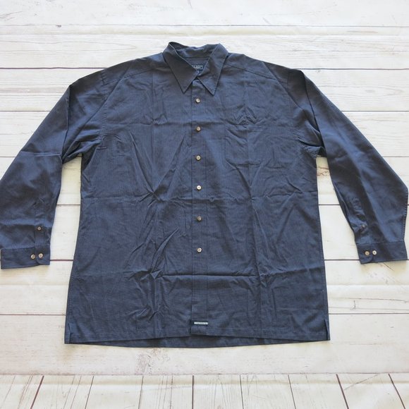 Ted Baker London Rayon Blend Plaids Checks Button Down Long Sleeve Shirt Size 4L - Picture 1 of 6